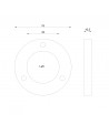 Rancilio MD80 maalschijven 75mm links