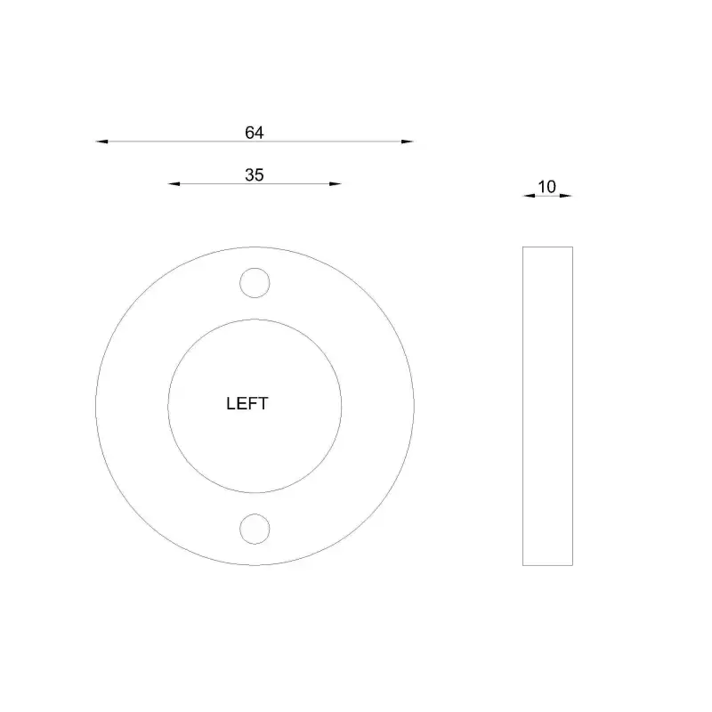 Casadio grinding blades 64mm left