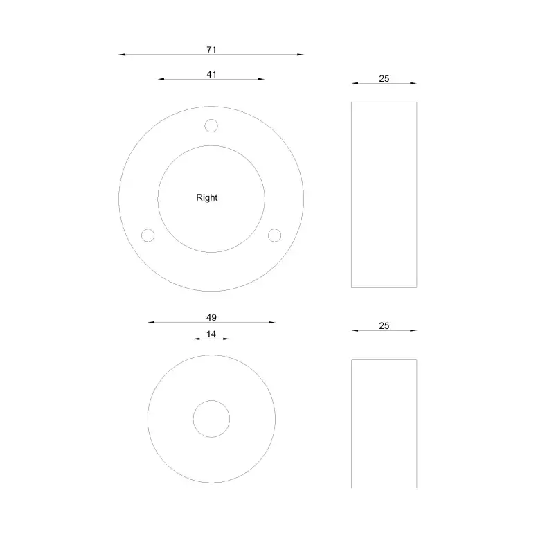 Mazzer Robur conical grinding blades 71mm Original