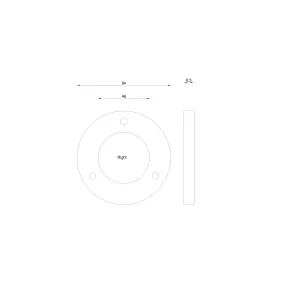 Casadio maalschijven 84x46x9.3mm rechts