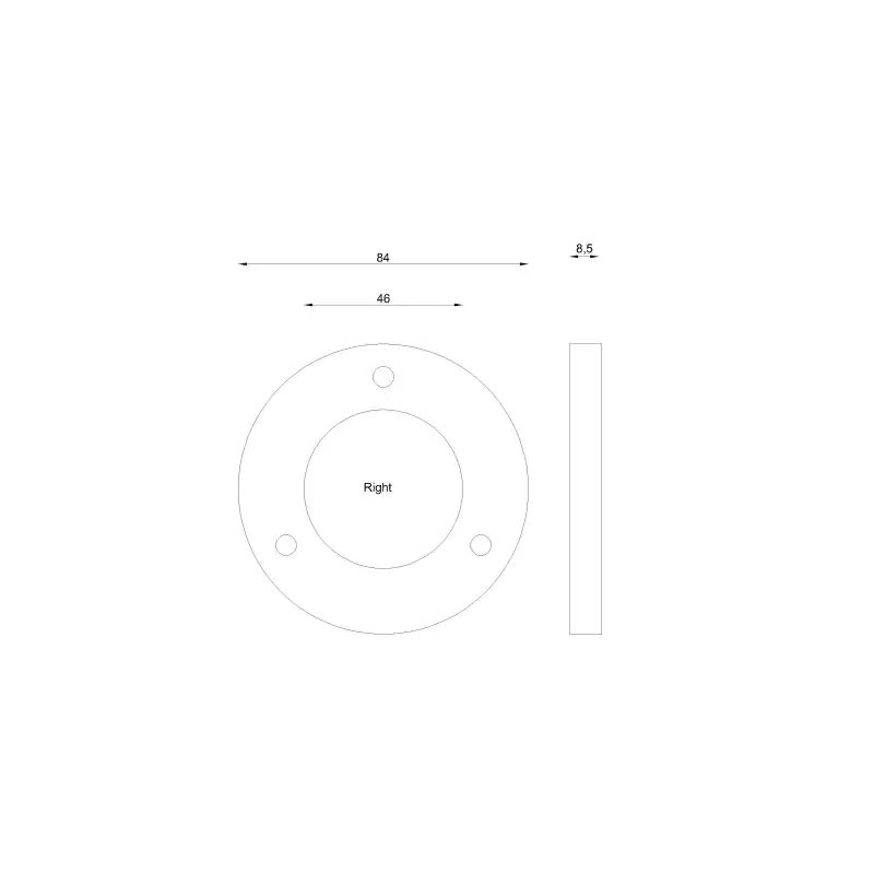 Casadio burrs grinding blades 84x46x9.3mm right