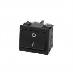 Zwarte bipolaire schakelaar 10A 250V