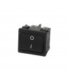 Black bipolar switch 10A 250V