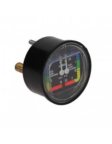 Boiler pomp manometer D 63 0-2.5 0-16 bar