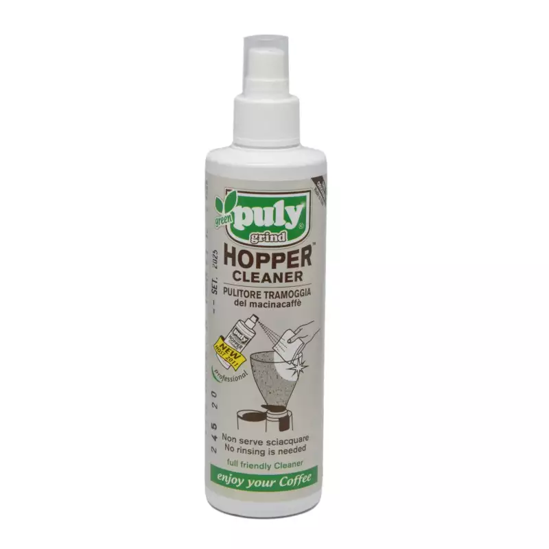 Puly grind hopper cleaner