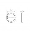 Guarnizione portafilter 73x57x9mm in silicone rosso