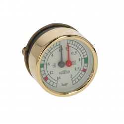 Elektra ketel en pomp manometer messing origineel