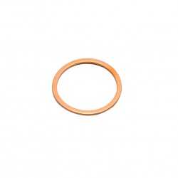 Flat copper gasket 28x24x1mm