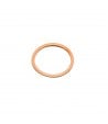 Flat copper gasket 28x24x1mm