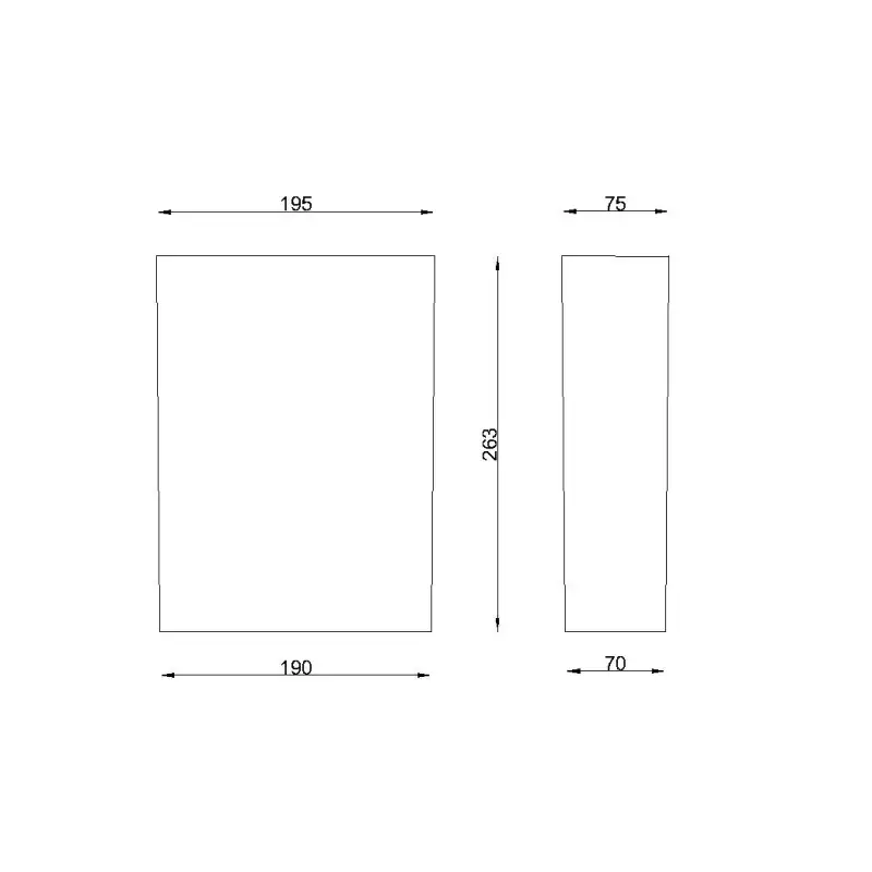 Rocket water tank 263mm