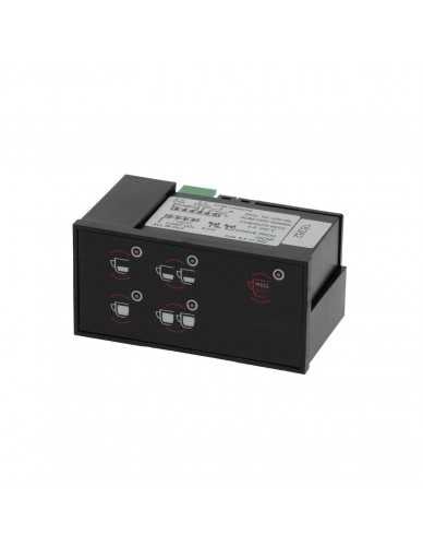 Wega pannello touch + scatola elettronica TH EVD nero 230V