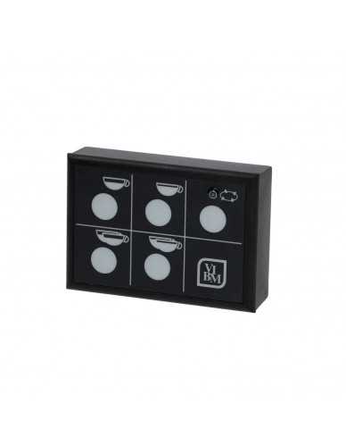 Touchpanel 5 buttons 1 LED