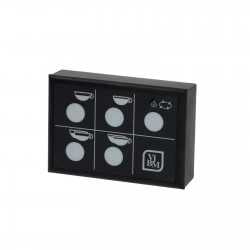 Touchpanel 5 buttons 1 LED