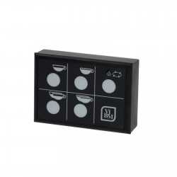 Touchpanel 5 buttons 1 LED