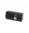 Pulsadores Wega Sphera 1T SCTE negros y cromados