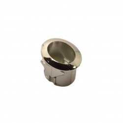 Support bouton poussoir argent