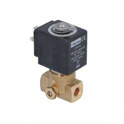 Lucifer solenoid valve 2 ways 1/8" 1/8" 220/240V 50/60Hz with flow regulation