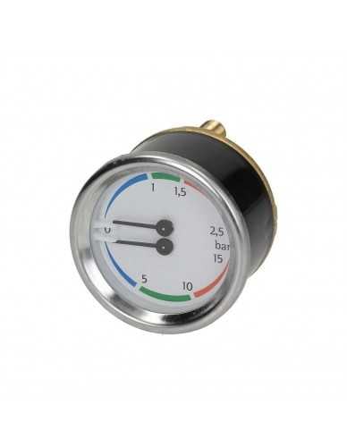 Nuova Simonelli boiler pump manometer 0-2.5 / 0-15 bar