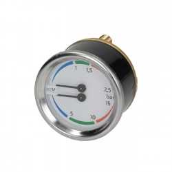 Nuova Simonelli boiler pump manometer 0-2.5 / 0-15 bar