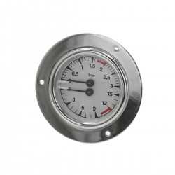 San Remo ketel en pomp manometer 0-3 / 0-15 dia 85