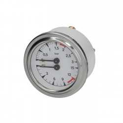 Manometer doppelskala 0 - 3 bar / 0 - 15 bar
