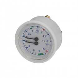 Boiler pomp manometer D 63 0-3 0-15 bar