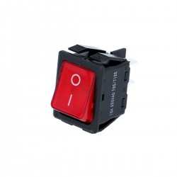 Rectangular red on off switch 30 x 22mm