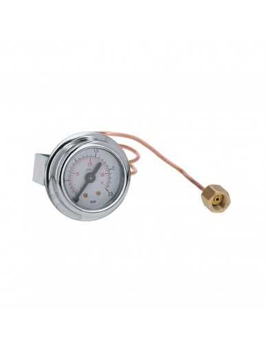 Boiler pressure gauge ø41mm 0-2.5bar with capillar
