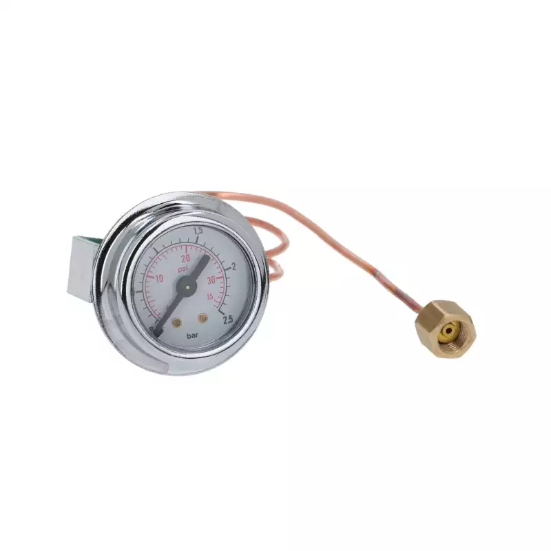 Boiler pressure gauge ø41mm 0-2.5bar with capillar