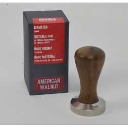 Brooks 50mm tamper with american walnut handle