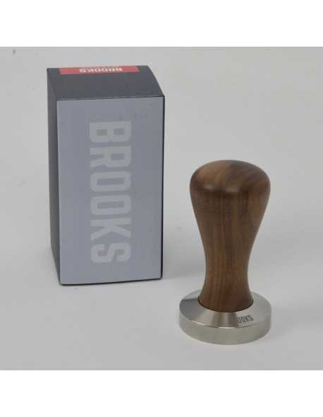 Brooks 50mm tamper with american walnut handle