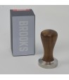 Brooks 50mm tamper with american walnut handle