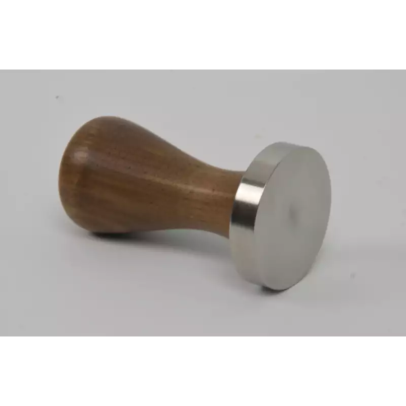 Brooks 50mm tamper with american walnut handle