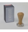 Brooks 50mm tamper with european walnut handle