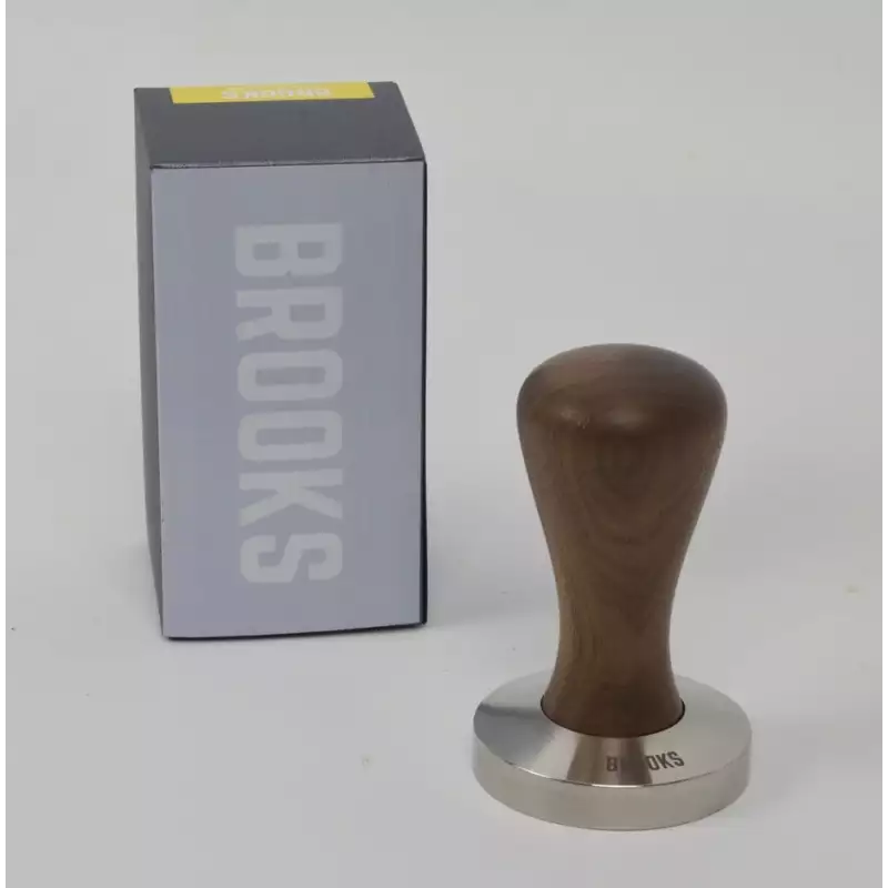 Brooks 58mm 不銹鋼夯實美國胡桃木