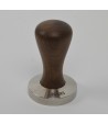 Brooks 58mm stainless tamper American walnut