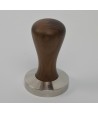 Brooks 58mm stainless tamper American walnut