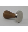 Brooks 58mm stainless tamper American walnut