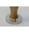 Brooks 58mm stainless tamper European walnut