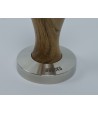 Brooks 58mm stainless tamper European walnut