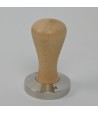 Brooks 58mm stainless tamper birch