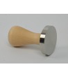 Brooks 58mm rvs tamper met berken handvat