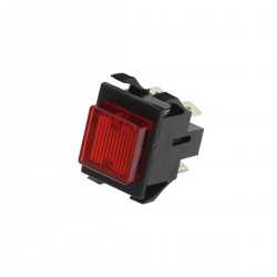 Red bipolar switch 10A 250V