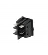 Black bipolar switch 16A 250V