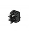 Black bipolar switch 16A 250V