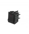 Black bipolar switch 16A 250V