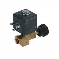 Ceme adjustable 2 way solenoid valve 1/4" 230V