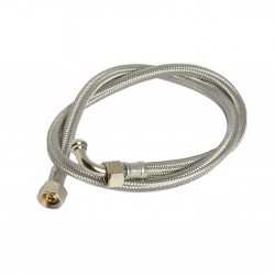 Tubo flexible 80 cm 3/8 ff con 1 codo cónico