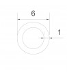 Tube en cuivre 6x1mm