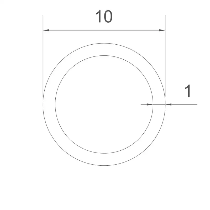 Tubo rame 10x1mm